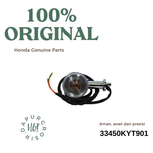 SEN DEPAN KIRI SCOOPY KARBU,WINKER ASSY L FR 33450KYT901