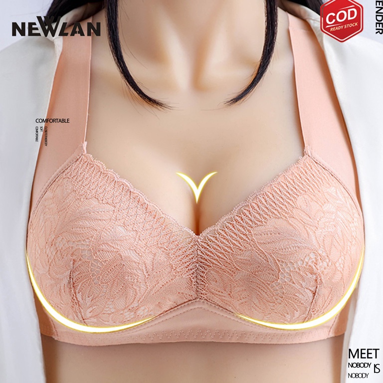 nzs86 Newlan Wx011 Bra Jumbo Luxury BH Cup C Pengencang Payudara Dapat di Percaya