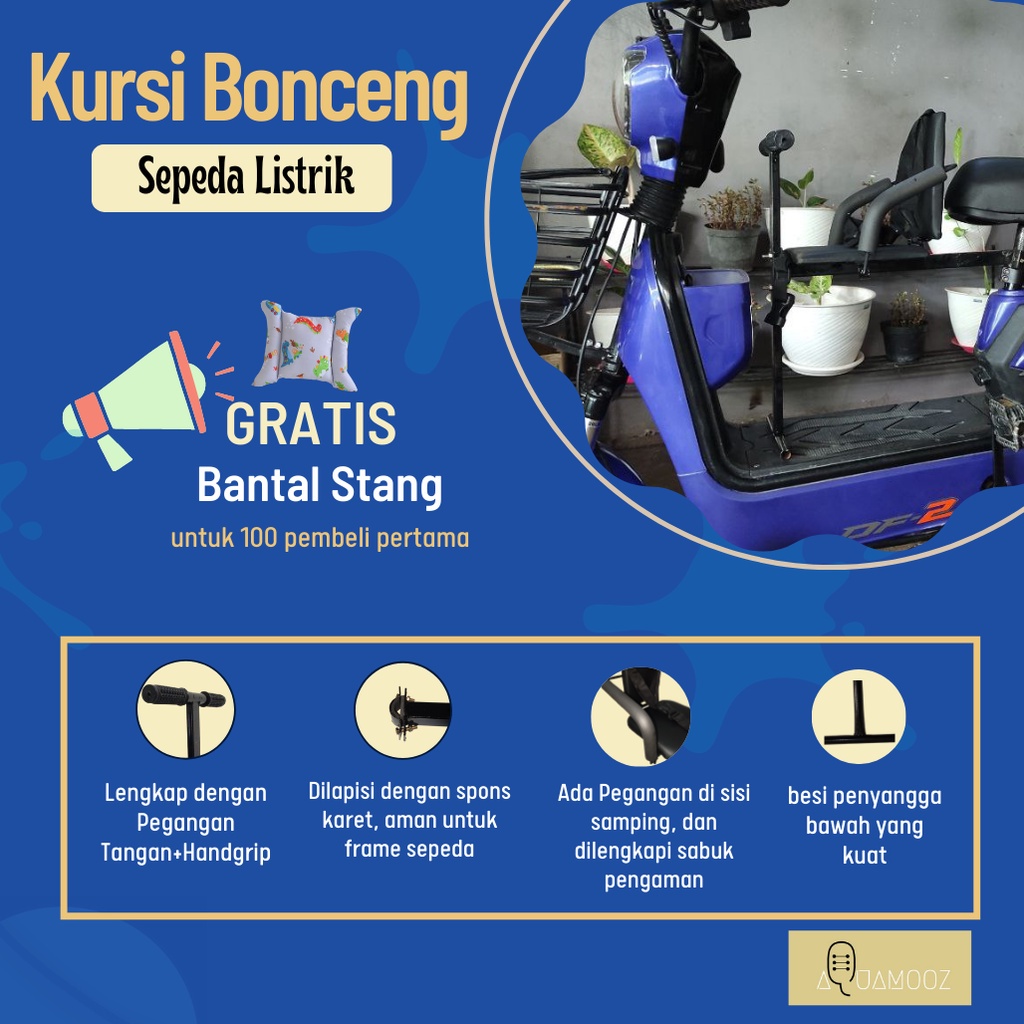 ' boncengan anak sepeda listrik boncengan sepeda listrik boncengan sepeda listrik anak depan