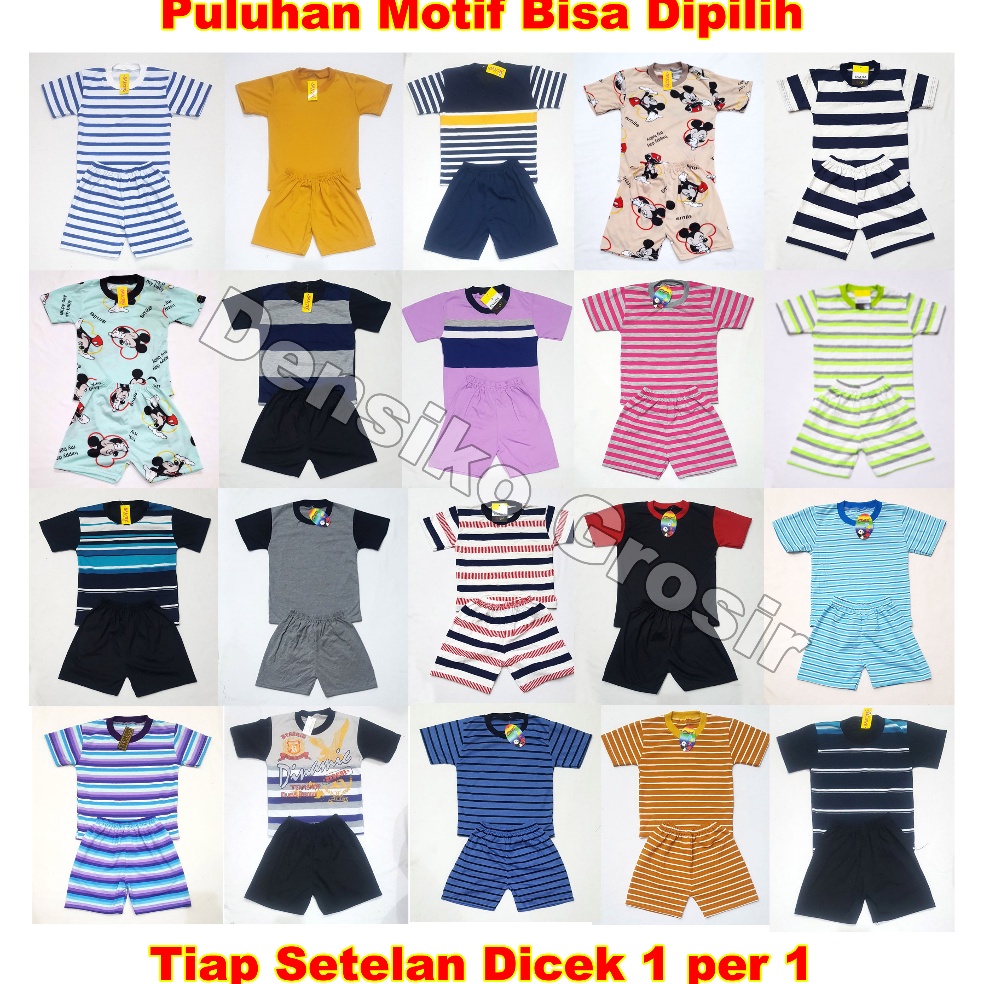 ⇱ Setelan Anak Baju Celana (M) Kaos Setelan Katun Anak Dari Konveksi ㅦ
