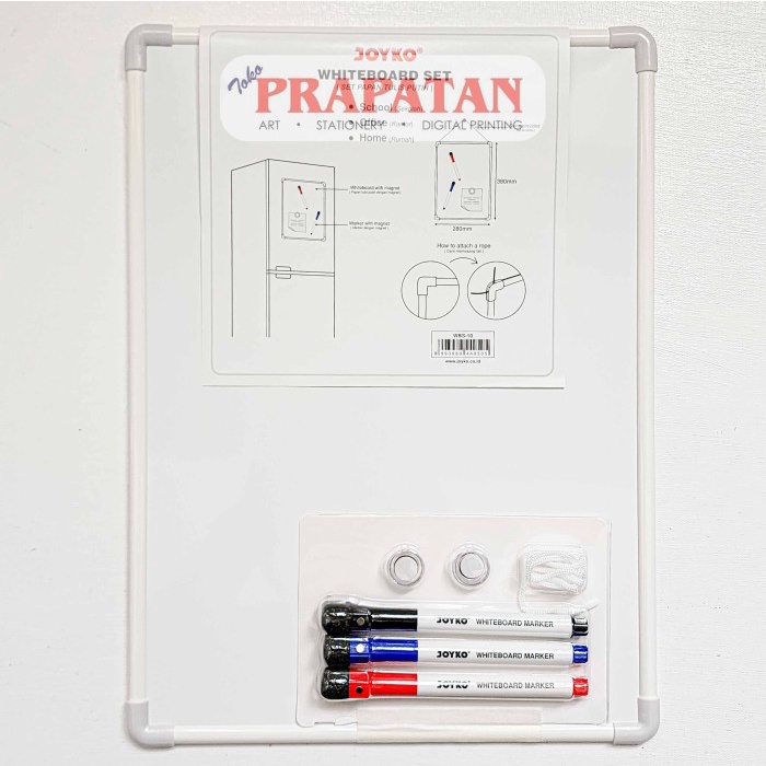 

Joyko Whiteboard Set Wbs-10 Set Papan Tulis Putih Berkualitas