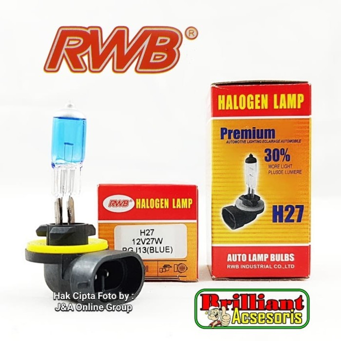 <Freeongkir> Lampu Bohlam Halogen - H27 - Blue Glass / Xenon Promo