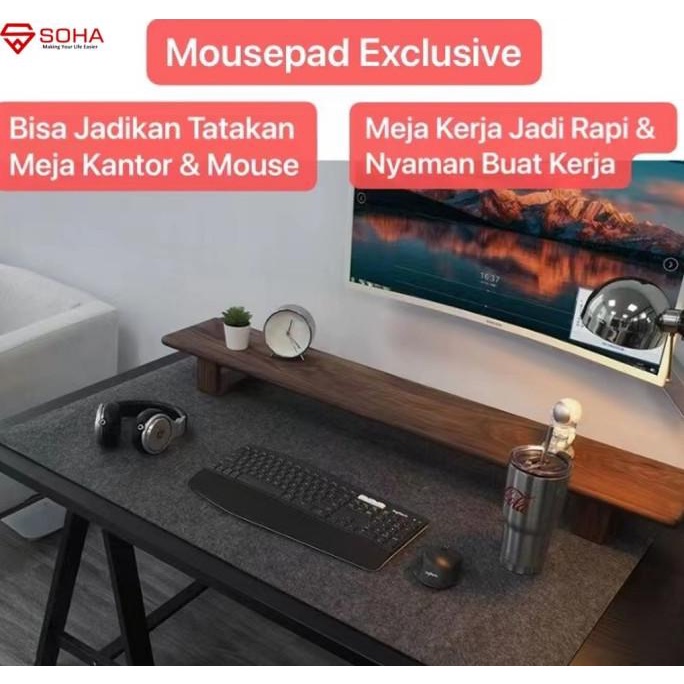 AK-01 Mousepad Exclusive Wool Felt Deskmat Deskpad Keyboard Mouse Pad