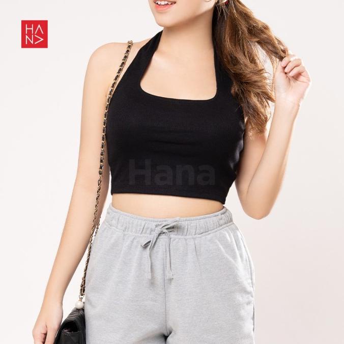 HanaFashion - April Halter Tanktop Rajut Wanita - TT232