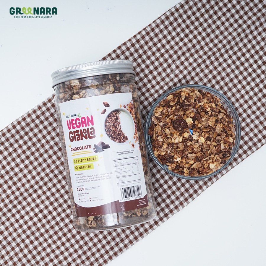 

Vegan Granola Choco 450gr / Granola Coklat