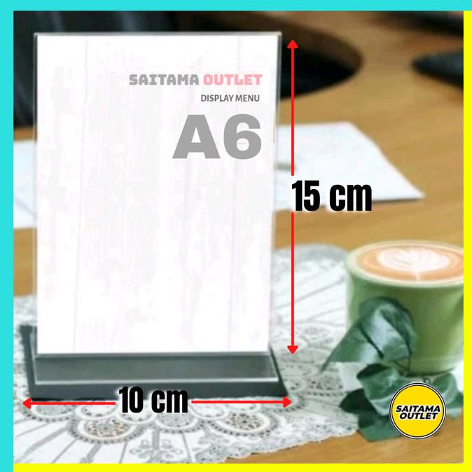 

langsung order saja] Akrilik Acrylic A6 Tent card qris. akrilik nomor meja. akrilik Display