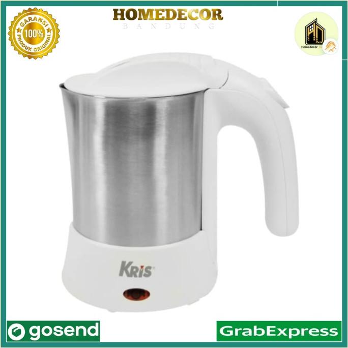 Kris Teko Listrik 500 ml KE7080 - Putih, Dual Volt, Kapasitas 0.5 Liter