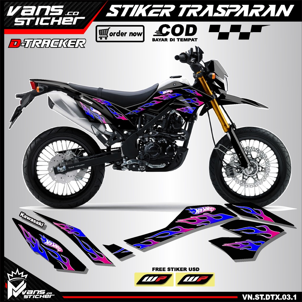 Sticker Striping D-Tracker 150 SE- Stiker Motor Kawasaki DTracker 2021 all New DTracker baru variasi