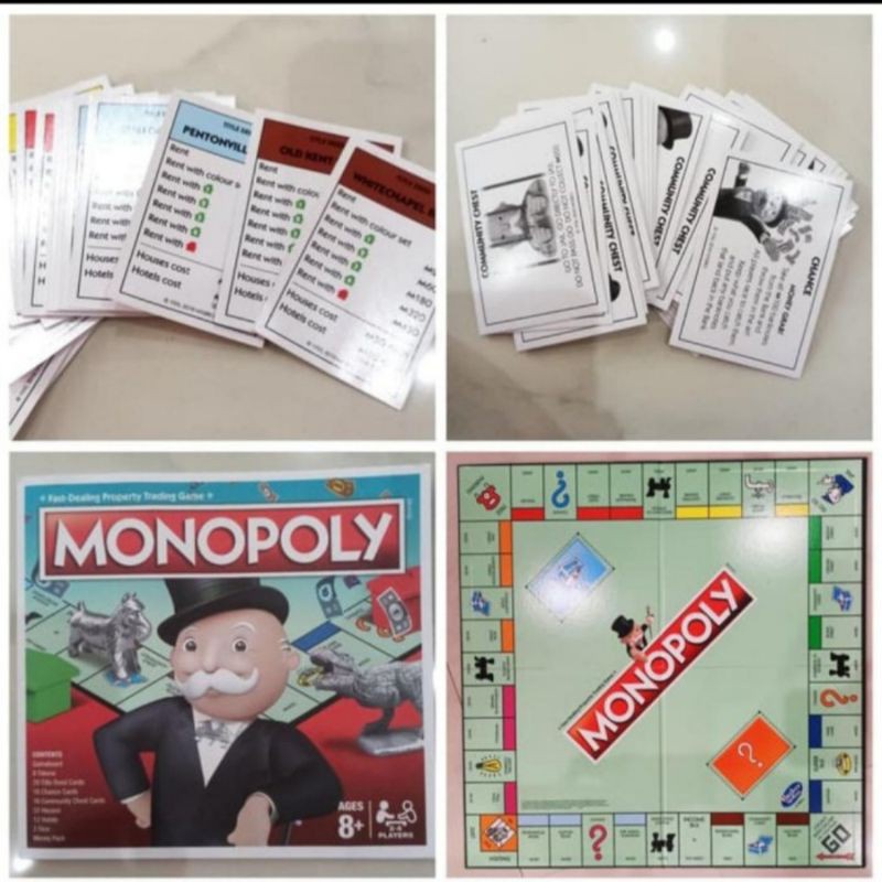 Monopoly International Classic Hasbro Board Game 50Cm X 50 Cm - Permainan Monopoli Internasional