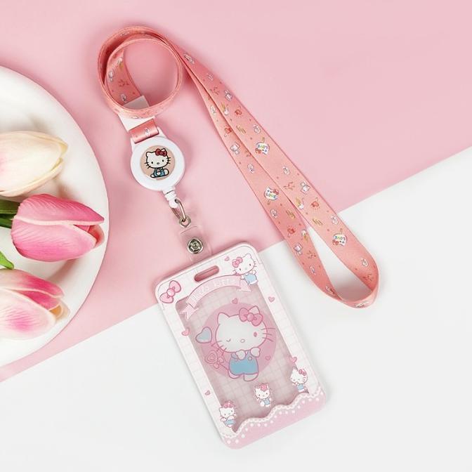 

&<&<&<&] ID Card Holder Name Tag Lanyard / Kalung Kartu Cute Sanrio Mascot 5