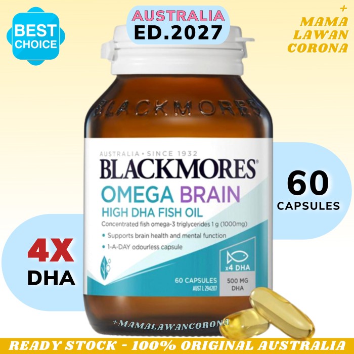BLACKMORES FISH OIL 1000 MG 400 KAPSUL OMEGA 3 1000MG ODOURLESS