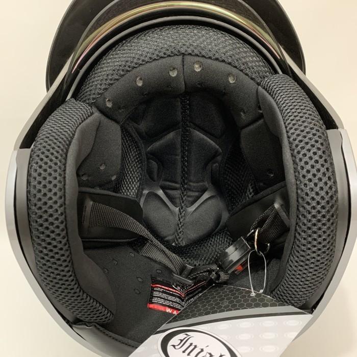 Helm Bogo Injak 06 Abu Abu Doff - Bogo Kaca Dalam - Helem Dewasa