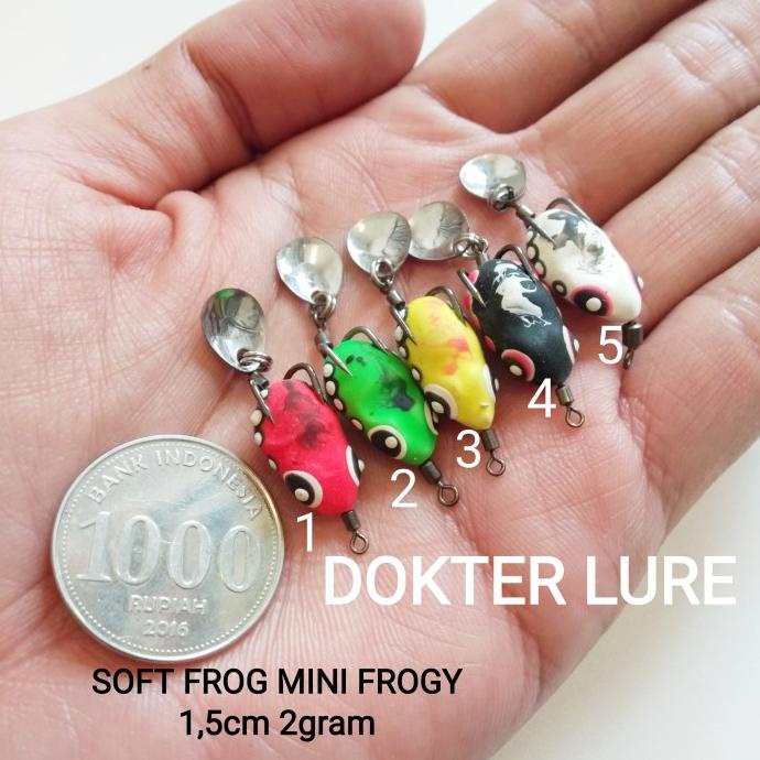 Silahkan Order] UMPAN SOFT FROG MINI FROGY 1.5cm 2gram Lure Gabus UL Chana
