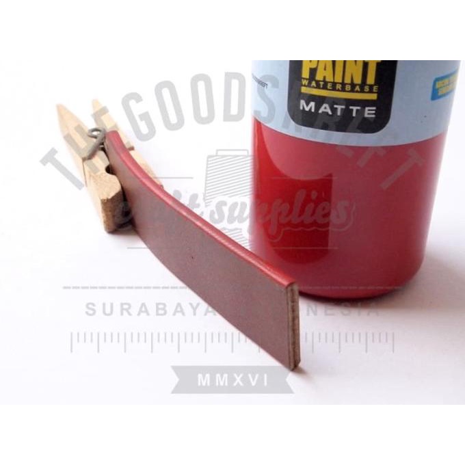 

+%+%+%] Leather Edge Paint Doff Matte Cat Pinggiran Kulit Red Crimson Merah