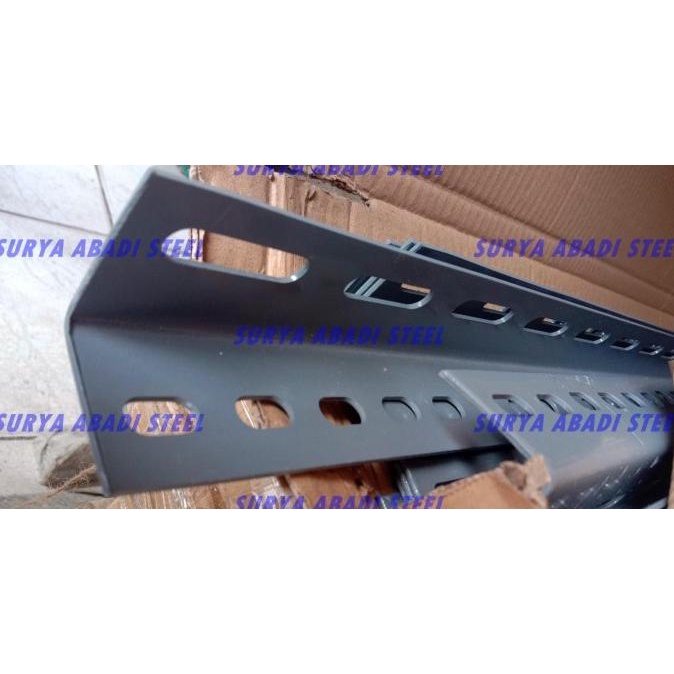 SALE Rak Siku Lubang besi / besi siku lobang (2.1mm) 3 Meter TERMURAH