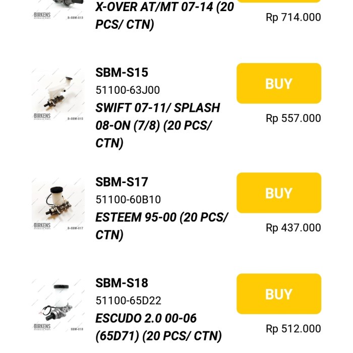 Master rem rumah sentral rem central bm assy esteem best deal