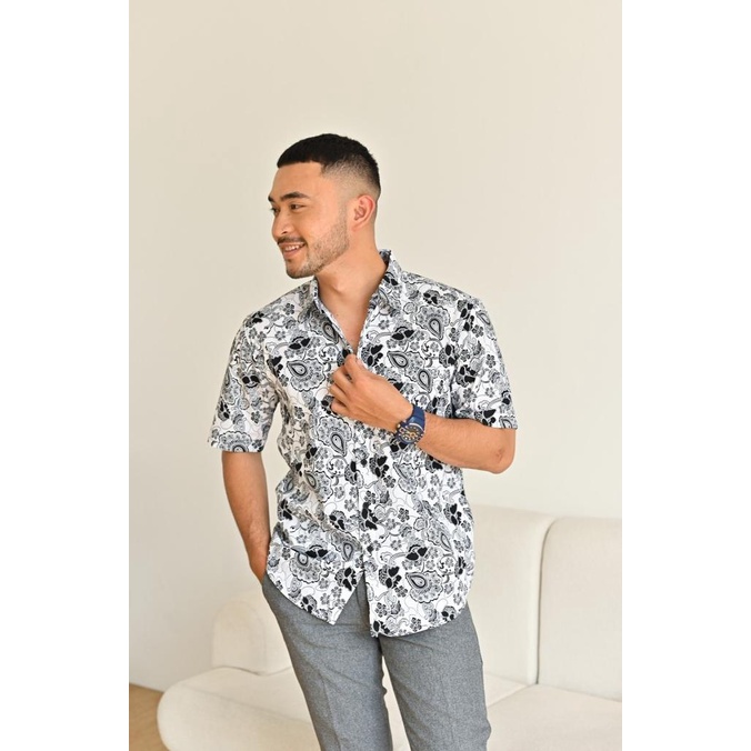 Discount Broodis Kemeja Batik Pria Lengan Pendek Charlotte