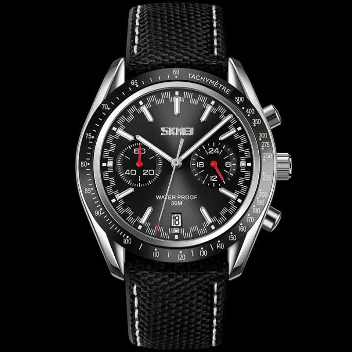 Jam Tangan Analog Chrono Tachymeter Waterproof - SKMEI 9292 THE BEST