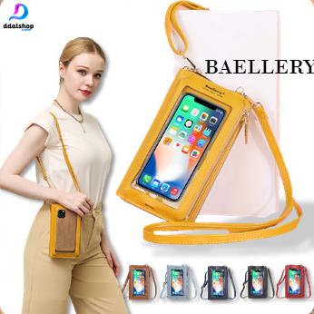Tas Selempang Wanita Import Dompet Hp Pocket Touch Screen Transparant