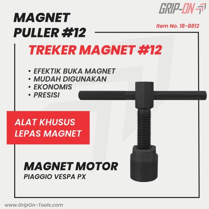 +%+%+%] GRIP-ON TREKER MAGNET NO 12 VESPA MAGNET PULLER #12 PIAGGIO PX GRIP ON