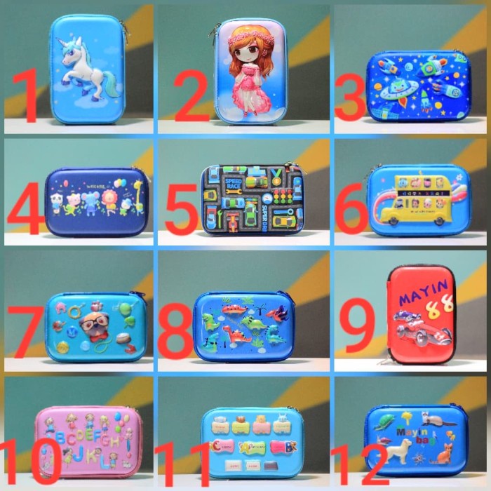 

Tempat Pensil Pencil Case Hardtop 6D Smiggle Timbul