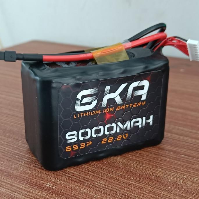 Gka Li-Ion Liion Battery Batre 6S 6S3P 22.2V 9000Mah Drone Fpv 100A