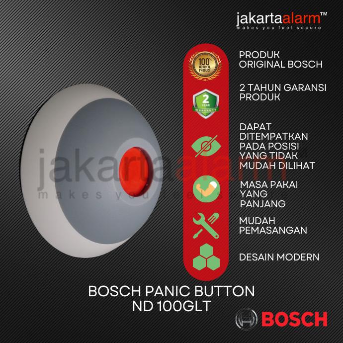 TERBARU  Panic Button Alarm Hold Tombol Darurat BOSCH ND-100-GLT ISC-PB1-100