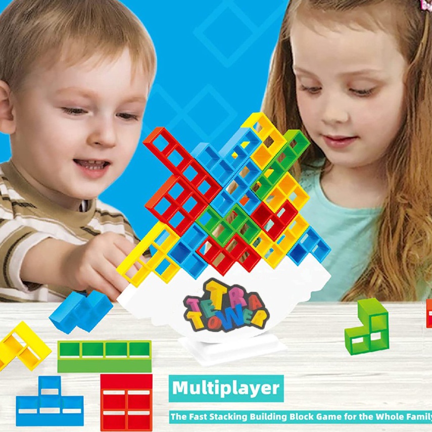 ☆Fmw Mainan Tetra Tower Block Balancing SS1561- Mainan Edukasi ✦ ☒