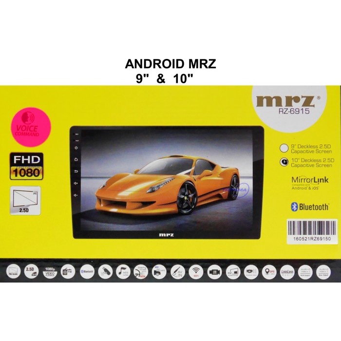 Headunit Android Double Din Head Unit Tape Mobil MRZ RZ 6915 - 9 INCH best deal