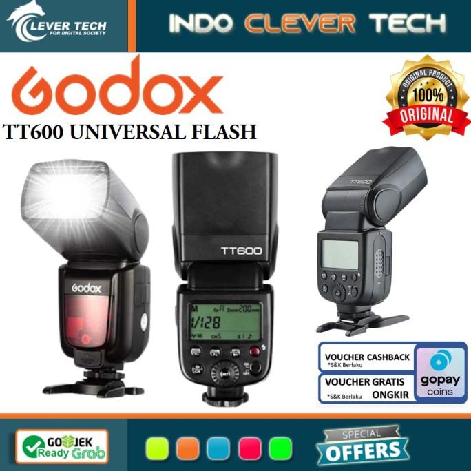 BARU  Flash Godox TT600 Universal For Canon Nikon