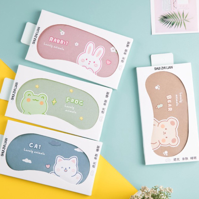 GVWT5038  Sleep Mask Masker Penutup Mata Tidur  Anak / Dewasa Gel Lucu