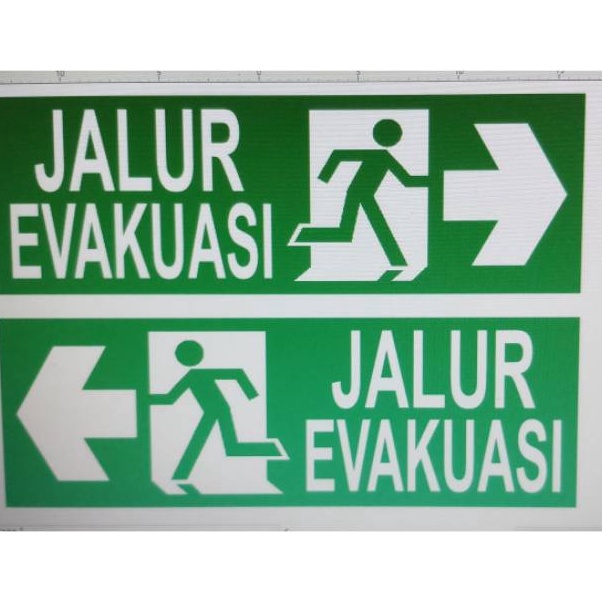 

QNQF0758 Sign-Rambu akrilik Jalur Evakuasi 30x9.5