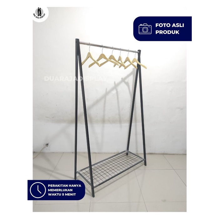 Gawang Baju Rak Gantungan Baju Drj Gamis Segitiga Rak Ram