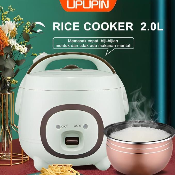 Upupin Magic Com 1.2L Rice Cooker Mini 3In1 300Watt Non Stick Cooking Donadelwyntaolshop
