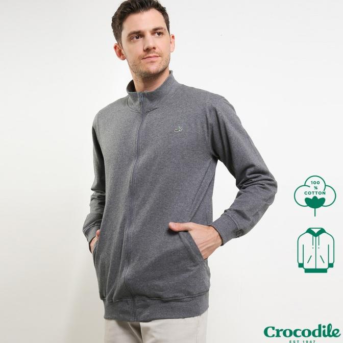 Crocodile TROM - Jaket Kaos Pria Men - Relax Fit - Katun