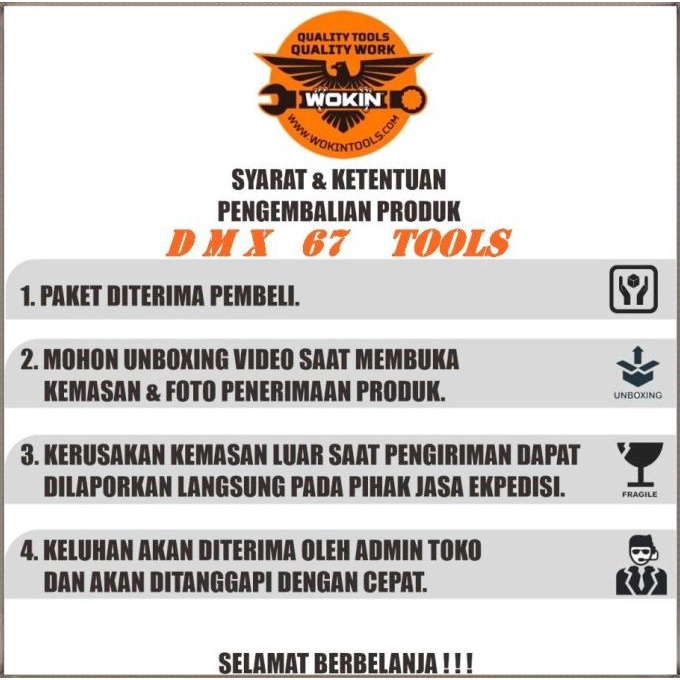 Toolkit Set 98Pcs Wokin / Tool Box Set / Tool Chest Set