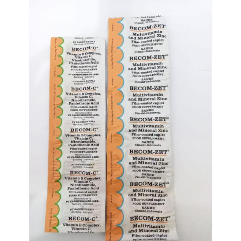 Diskon Becom C Dan Becom Zet Suplemen Vitamin Dan Mineral Untuk Daya Tahan Tubuh