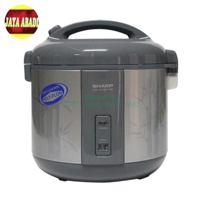 Sharp Ks-A18Ttr Rice Cooker - Silver Donadelwyntaolshop