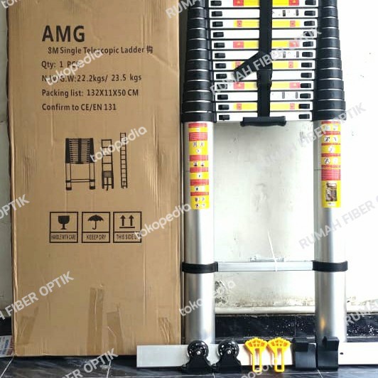 Terlaris Tangga Teleskopik 8 Meter Single