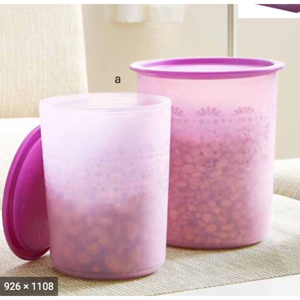 Toples Tupperware Tempat Kerupuk Atau Susu Anak Mosaic Canister Purple