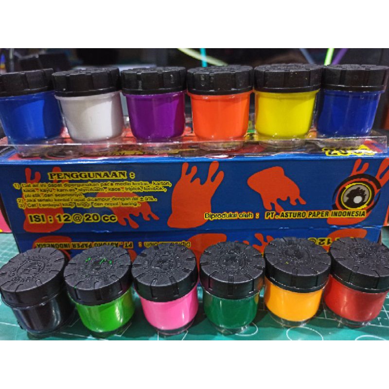 

Cat Asturo Poster Colour 20 Cc Isi 12 Warna / Cat Poster Asturo Kecil