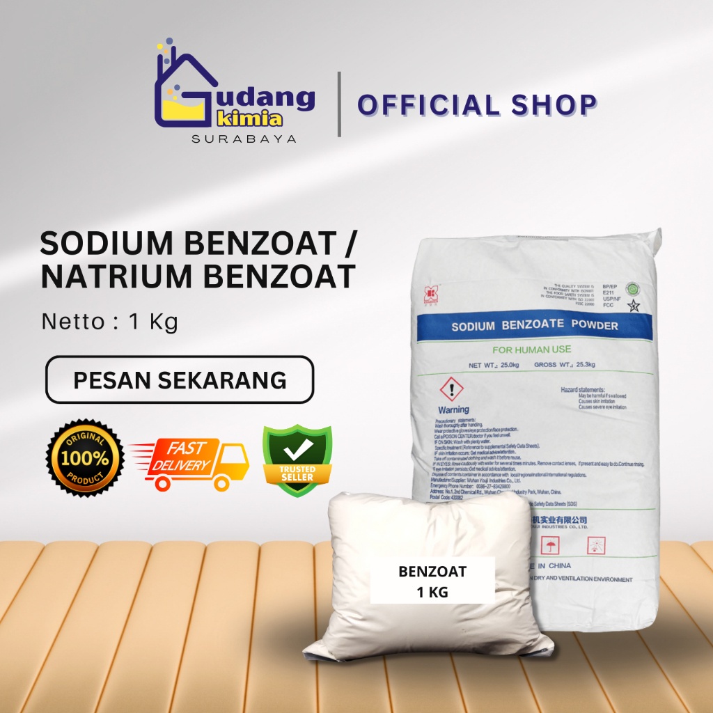 

Sodium Benzoat / Natrium Benzoat / Pengawet Makanan 1 Kg