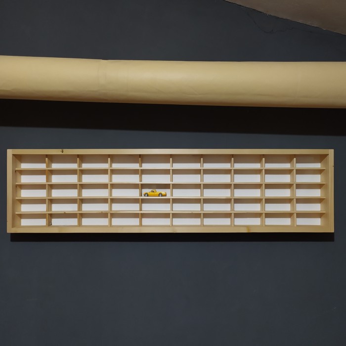 Terlaris Rak Hotwheels Isi 50 Full Kayu Wide