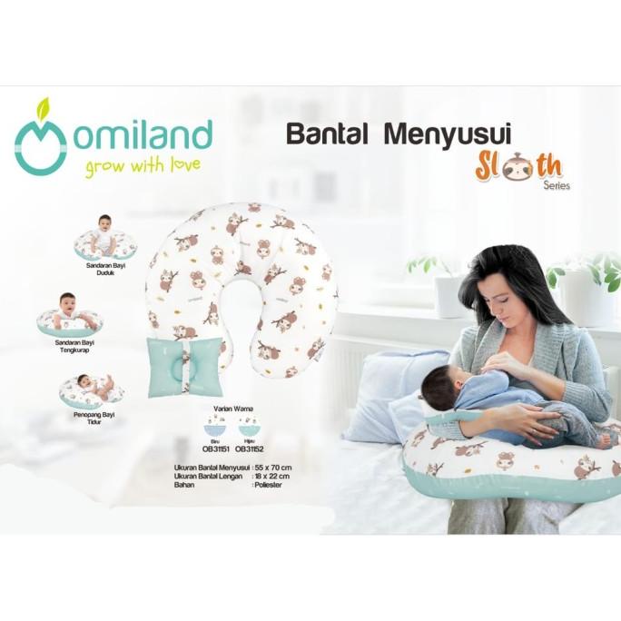 Omiland SLOTH Bantal Ibu Menyusui Bulat + Bantal Peang Sloth Series -