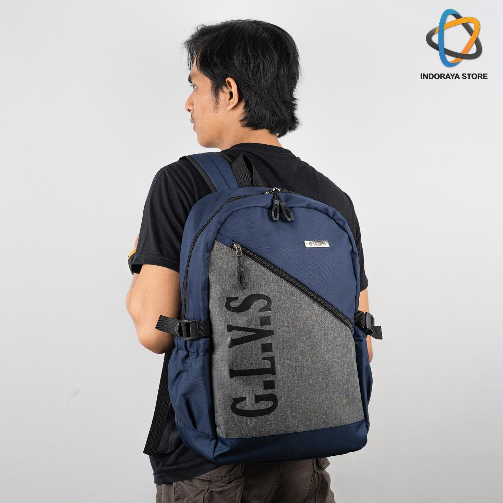 [  TCT ] Tas ransel polo GOLDVERS backpack pria wanita tas sekolah laptop 14 inch Shopee