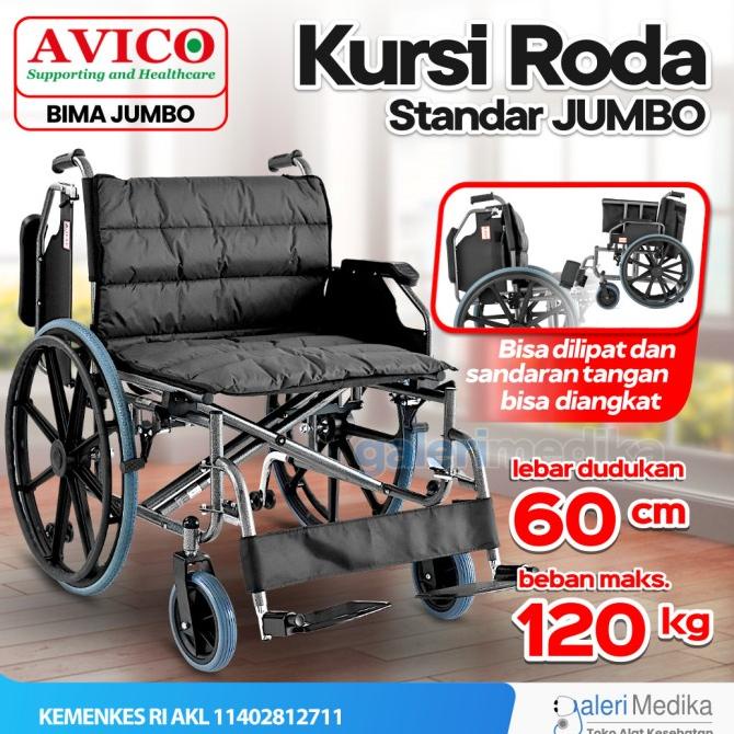 Kursi Roda Jumbo - Avico Bima Kursi Roda Standard