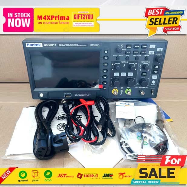 Terlaris Hantek Dso2D10 Digital Oscilloscope Osiloskop Hantek Dso-2D1 Original