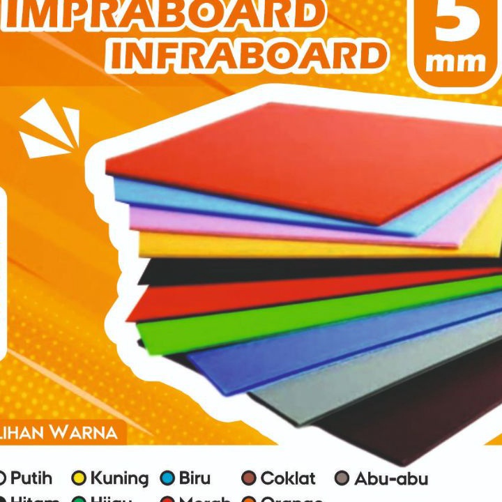 

DNE523 INFRABOARD IMPRABOARD 50X100cm 100X50cm Tebal 5mm PP BOARD <>