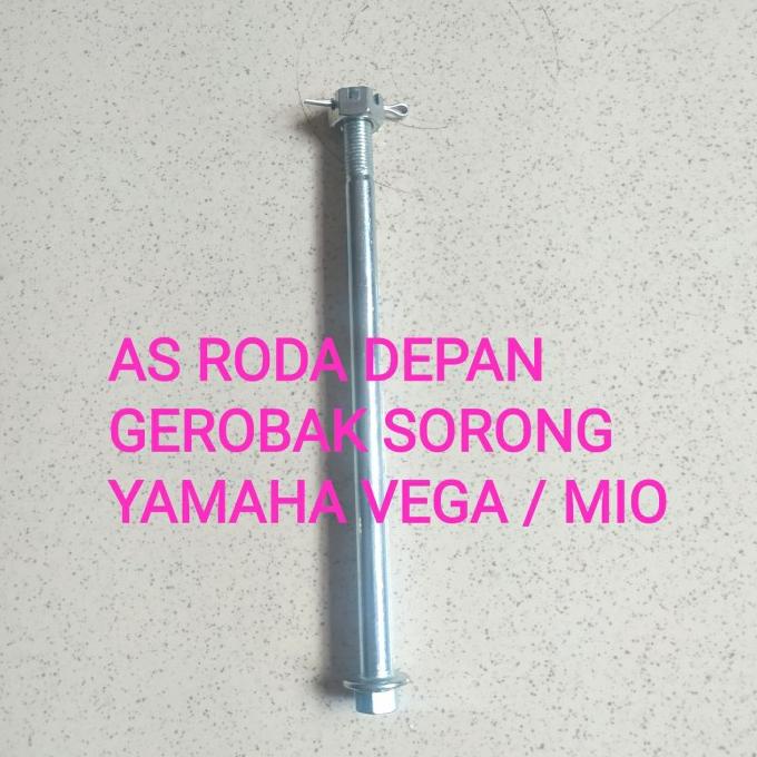 ,,,,,,,] As Roda Depan gerobak Sorong/motor Yamaha Alfa - Vega - Mio