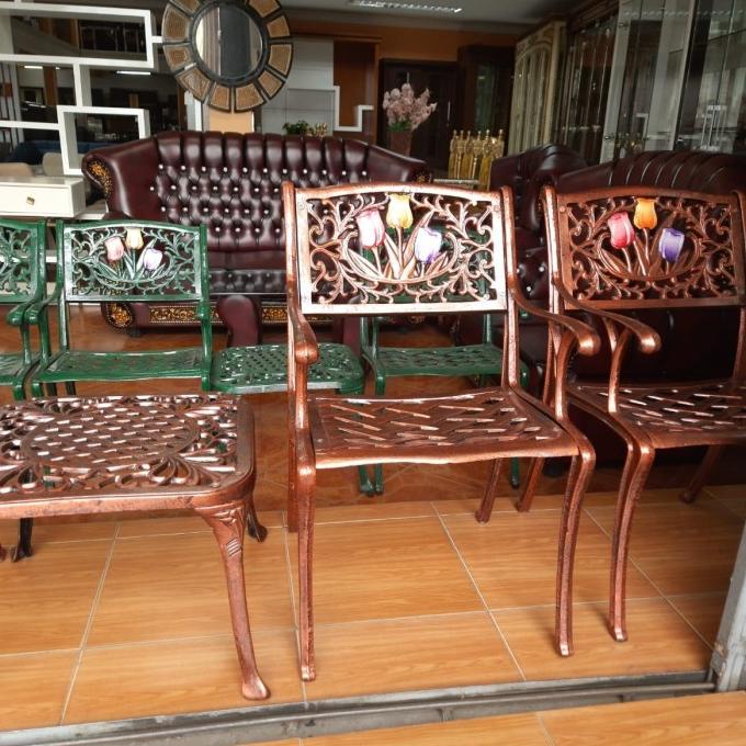 Barang Terlaris  Kursi Taman Teras Besi Tempa Canovas Packing Aman Wendraraditya